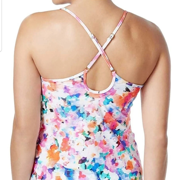 NWT Kenneth Cole Cabana Cutie Tankini Swim Top S - Picture 5 of 9